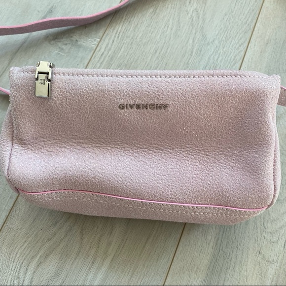 New Givenchy Pandora mini pink crackled leather bag with a shoulder strap - Picture 5 of 17